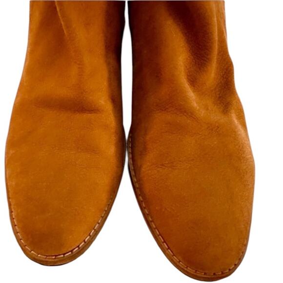 Dolce Vita Women's Camel Brown Suede Leather Ankle Boots, size 10 - Picture 5 of 6